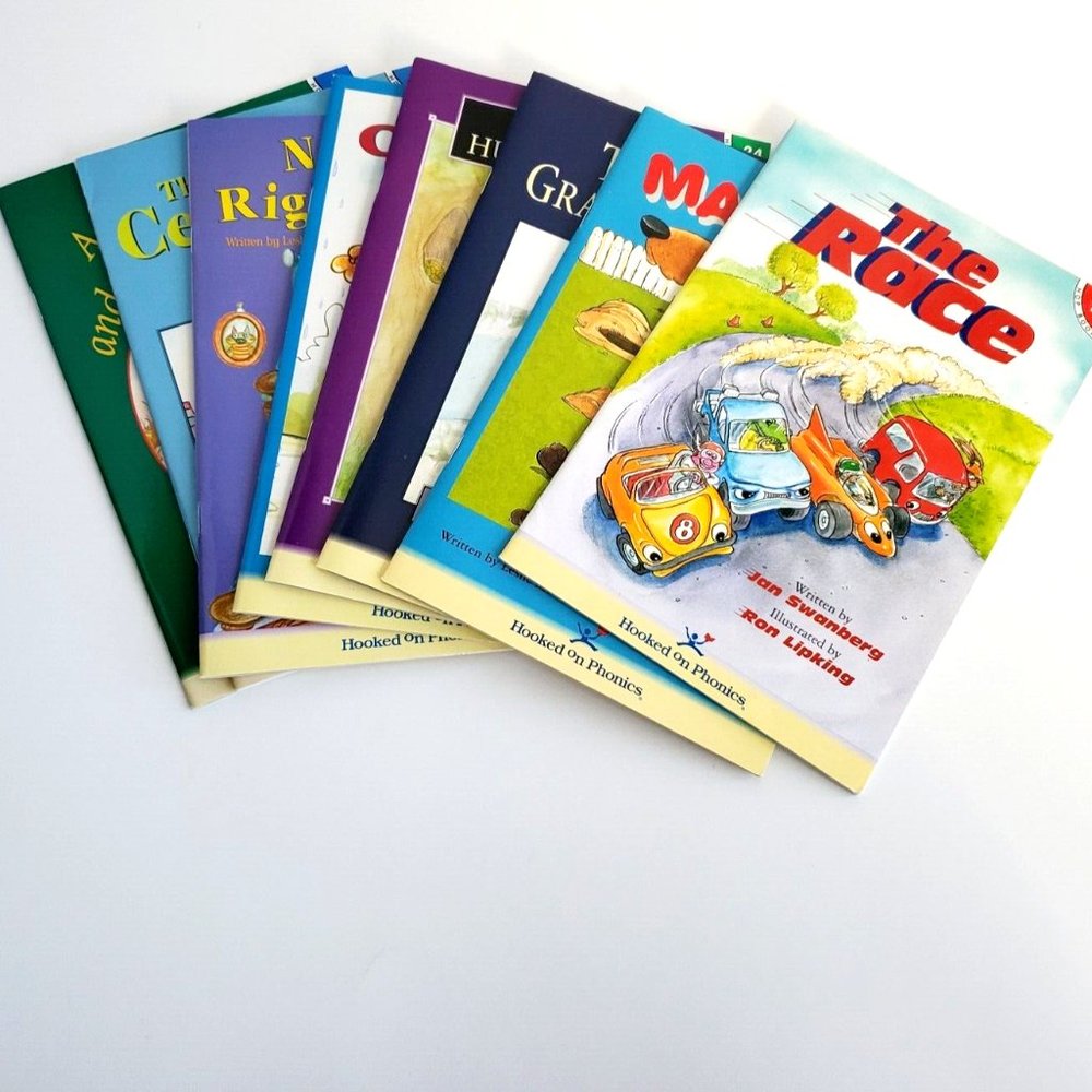 Mixed Lot of 8 Hooked on Phonics Learn to Read Second Grade HOP Books EUC